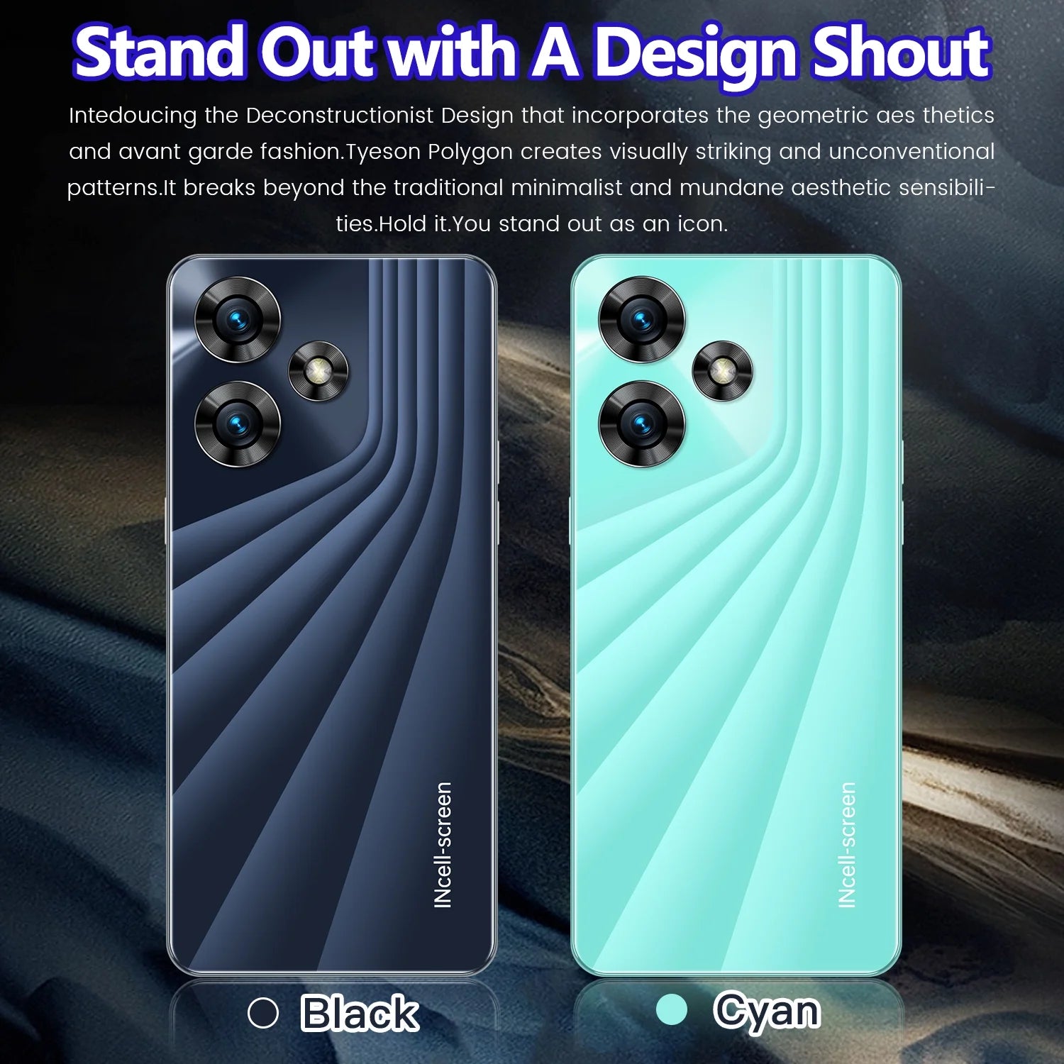 Unlocked Android Smartphone 4G Dual Sim 6.52" Black 8k