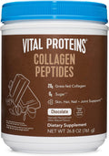 Vital Proteins Chocolate Collagen Powder Supplement (Type I, III) for Skin Hair Nail Joint - Hydrolyzed Collagen - 27g per Serving - Chocolate Flavor, 26.8 oz Canister Pack of 2