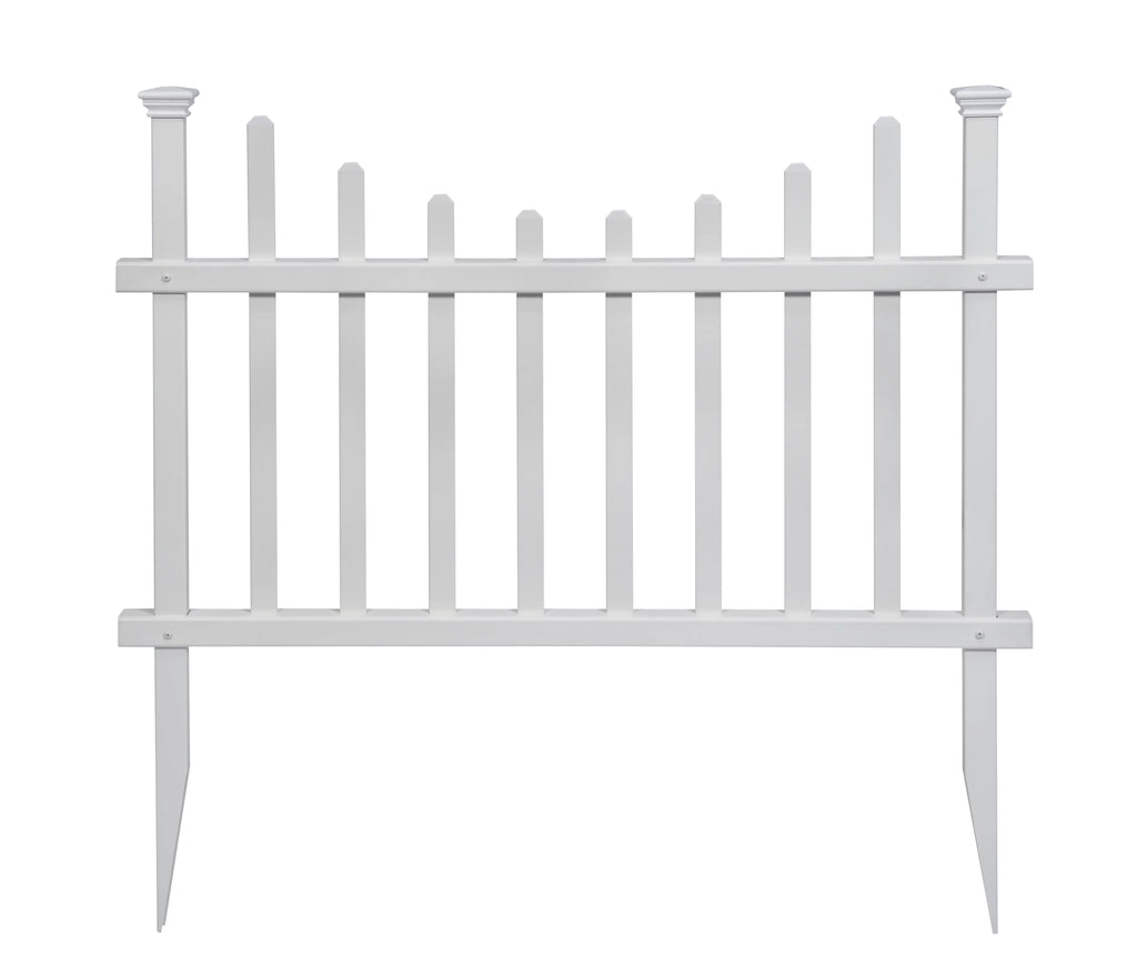 Vinyl Picket Fence Kit 2 Pack 30in H x 42in W k7