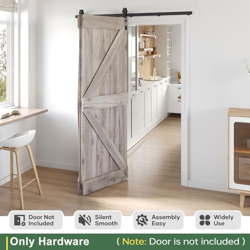 Bifold Sliding Barn Door Hardware Track Kit 4f