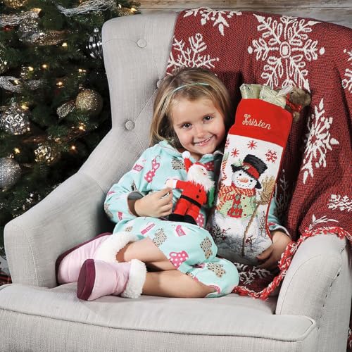 Personalized Christmas Needlepoint Stocking 100% Wool A7