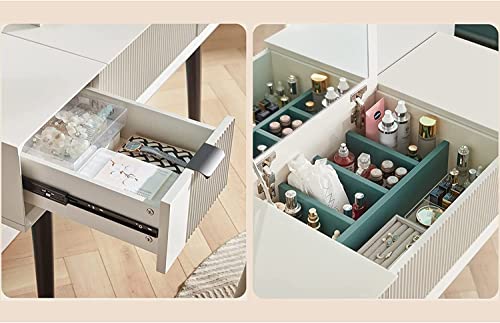 Vanity Desk with Drawer & Flip Mirror a7