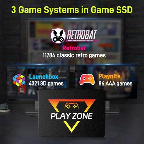 Retro Gaming Console with 16191 Games, Plug and Play HDMI, 3 Systems in 1 SSD k7