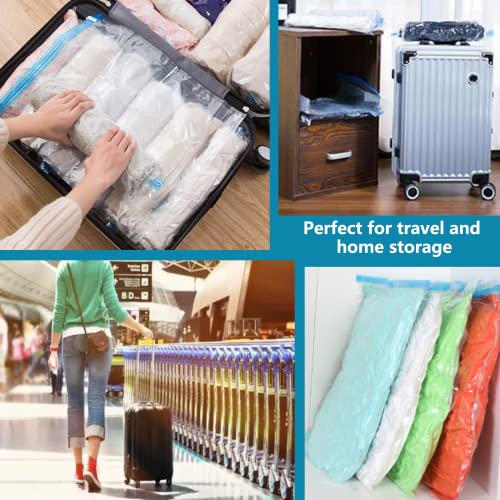 Vacuum Storage Bags for Clothes and Bedding, Reusable Seal Bags, Jumbo 6 Pack a7