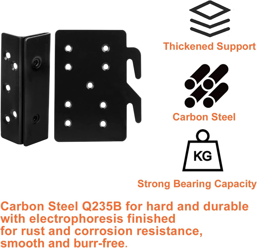 Heavy Duty Bed Rail Hooks with Screws k7