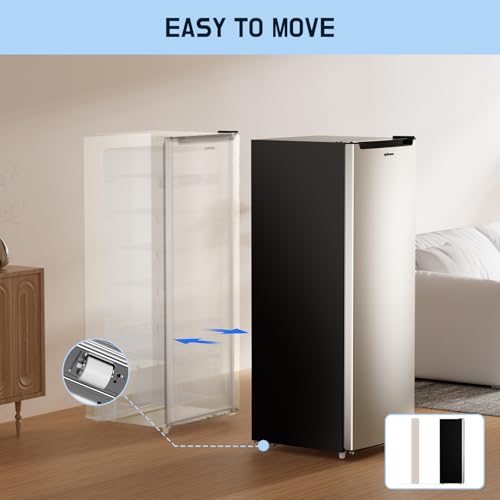 Upright Freezer Convertible Refrigerator, 5 Adjustable Shelves, Garage Ready A7