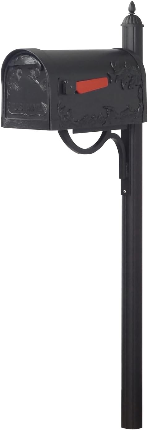 Hummingbird Curbside Mailbox with Locking Insert and Post k7m