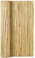 Mininfa Natural Rolled Bamboo Fence, Eco-Friendly Bamboo Fencing, 0.7 in D x 4 feet High x 6 feet Long, Bamboo Screen for Garden, Privacy
