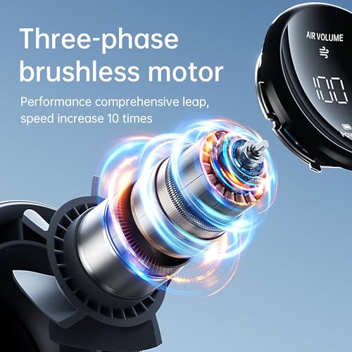 Portable Handheld Fan with LED Display, Metal Shell 7k