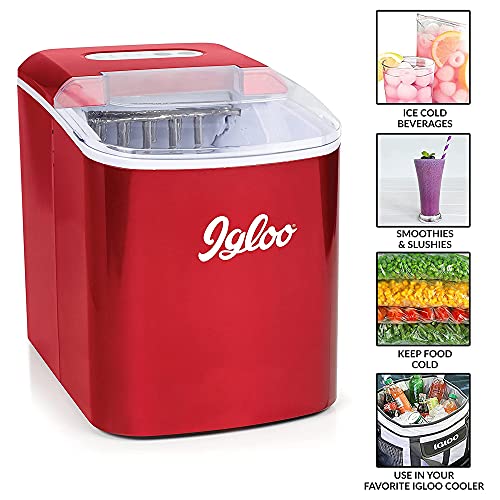 Electric Countertop Ice Maker Machine Portable 33lbs 24h Stainless Steel A7