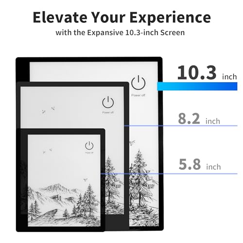 Ebook Reader 10.3 inch E-Ink Touch Screen with Stylus and Cover k7m
