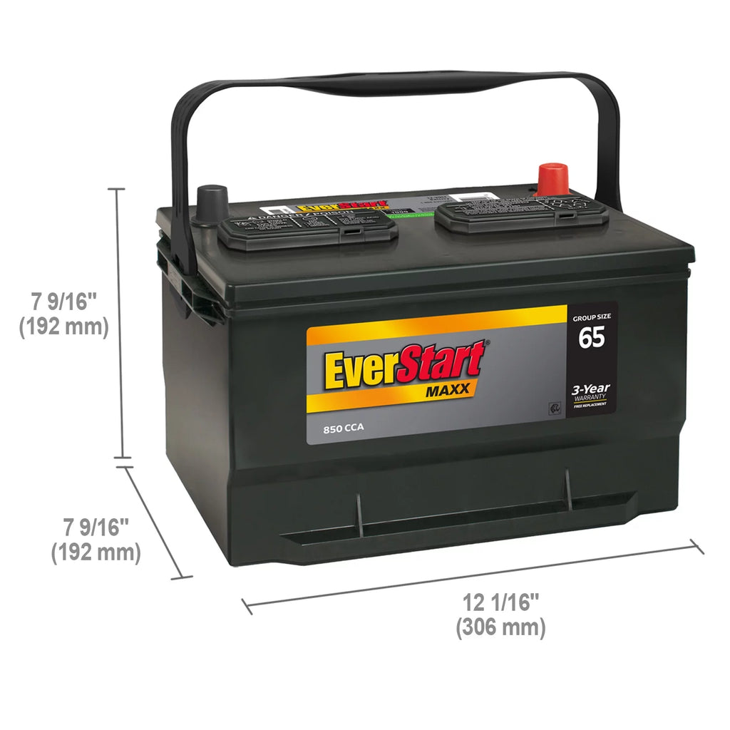 Automotive Battery Group Size 65 12V 850 CCA k7
