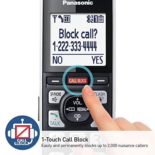 Cordless Phone with Call Block and Answering Machine, 4 Handsets a7