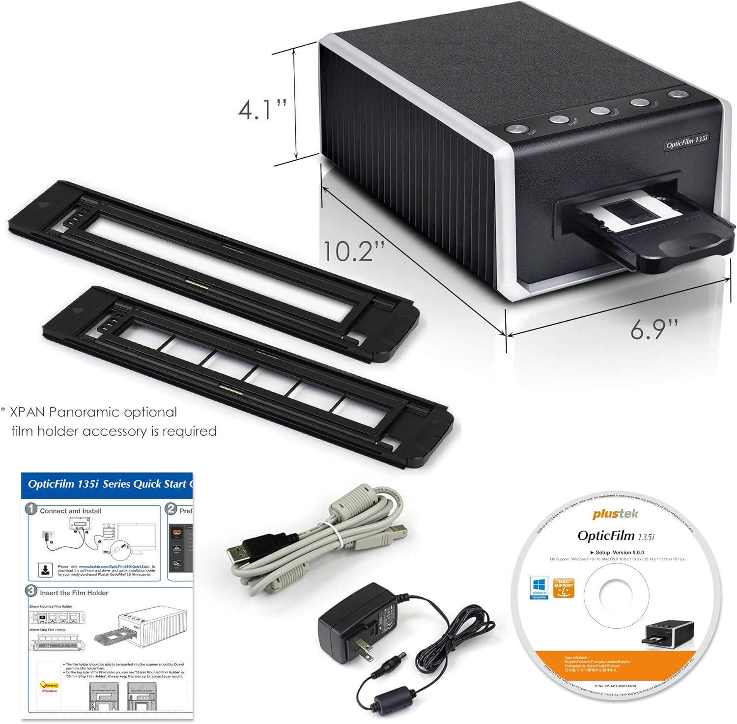 Automatic 35mm Film & Slide Scanner 7200dpi A7