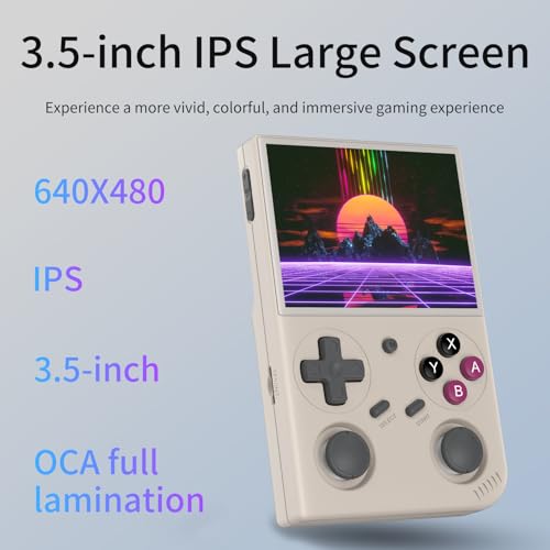 Retro Handheld Game Console 64G 4371 Games 3.5-Inch IPS Screen A7