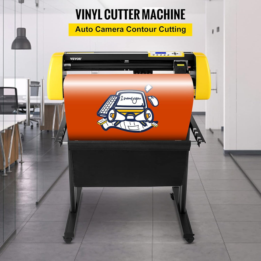Vinyl Cutter Machine 34in Paper Feed Cutting Plotter with Stand A7