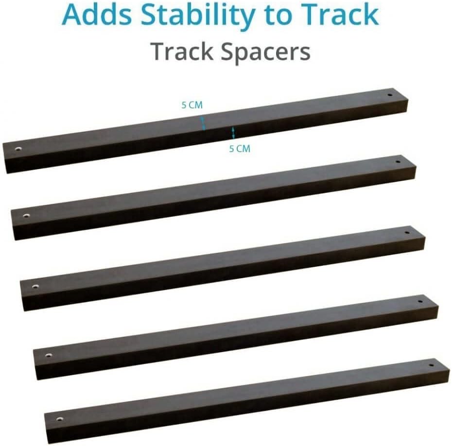 Heavy Duty Portable 16ft Aluminium Tripod Dolly Rail Track System for DSLR Video Camcorders with Carry Bag 7k