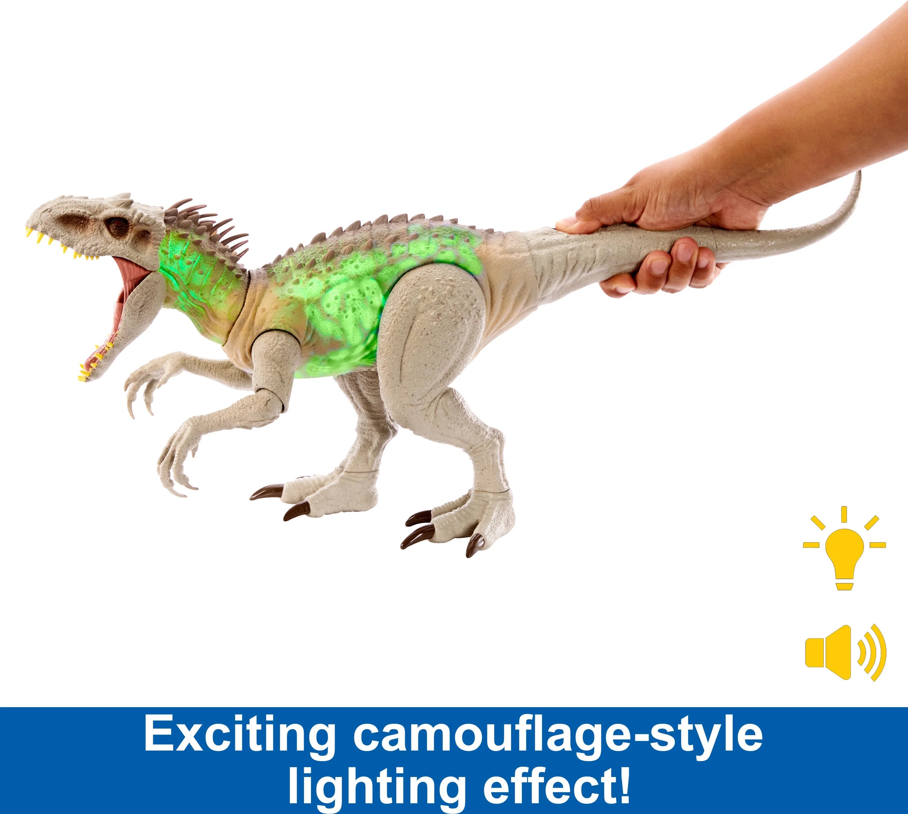 Dinosaur Action Figure with Lights Sound Motion k7