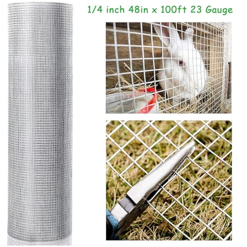 Heavy Duty Galvanized Welded Wire Mesh Roll 1/2 inch 60in x 100ft k7