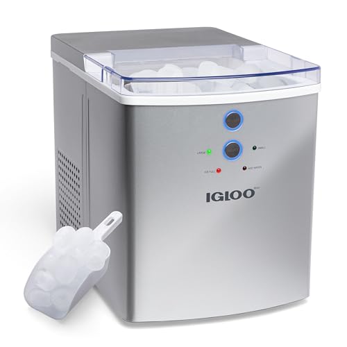 Electric Countertop Ice Maker Machine Portable 33lbs 24h Stainless Steel A7