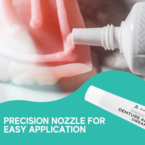 Denture Adhesive Cream, 12 Hour Hold, Mint Flavor 6 Pack a7