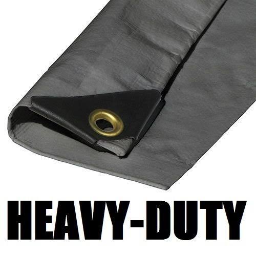18x30 Heavy Duty 12 Mil Silver Tarp Canopy 6 oz 3 Layer a7