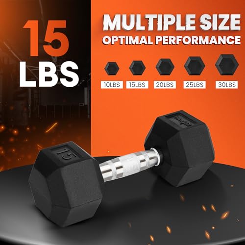 Chrome Hex Dumbbells 5-50 LBS Single a7