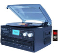 Boytone BT-29B, Bluetooth Dual CD Player, Recorder CD2 to CD1, AM/FM Radio Turntable Record Player 2 Built-in Stereo Speakers, Cassette Player, SD Slot, USB, AUX, Headphone Jack, Limited Edition