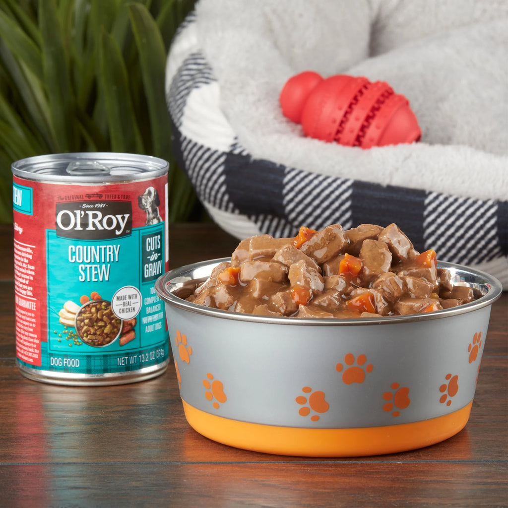 Wet Dog Food in Gravy 13.2 oz Can x4 k7