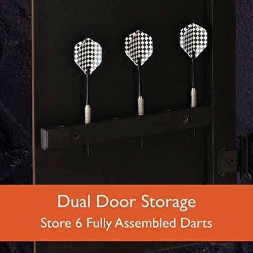 Electronic Dartboard with Cabinet Doors and Scoreboard k7