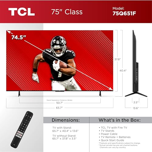 75-Inch QLED 4K Smart TV with Dolby Vision HDR, Alexa Built-in k7