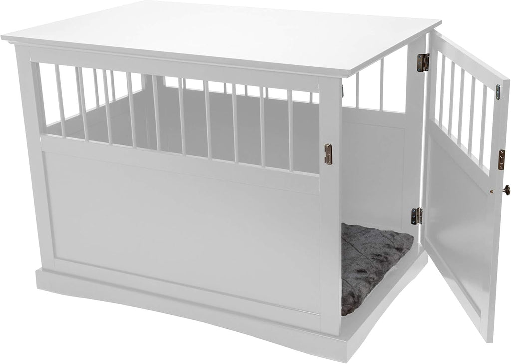 Dog Crate End Table White Large k7