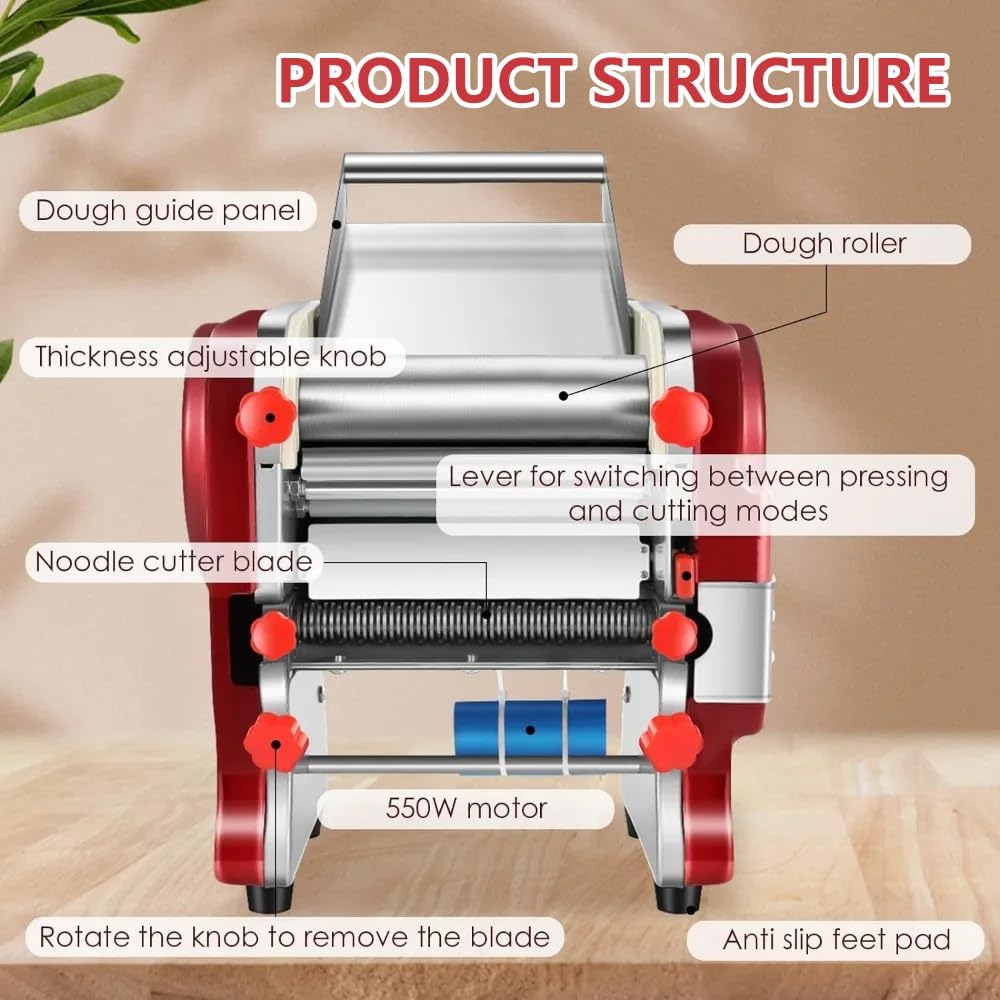 Pasta Maker 550W Stainless Steel Automatic Noodle Machine k7