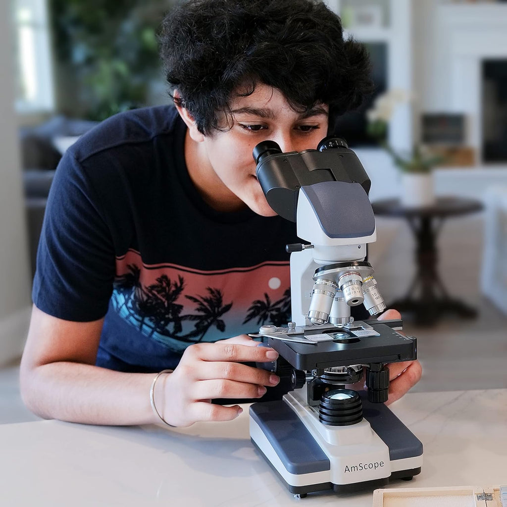 Binocular Compound Microscope 40X-2500X LED k7