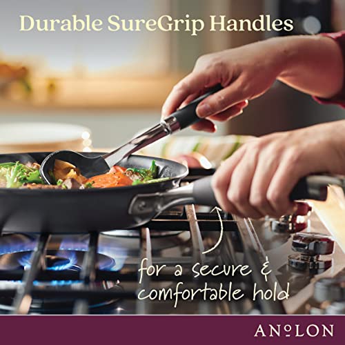 Hard-Anodized Nonstick Skillet 2-Piece Set with Saucepan k7m