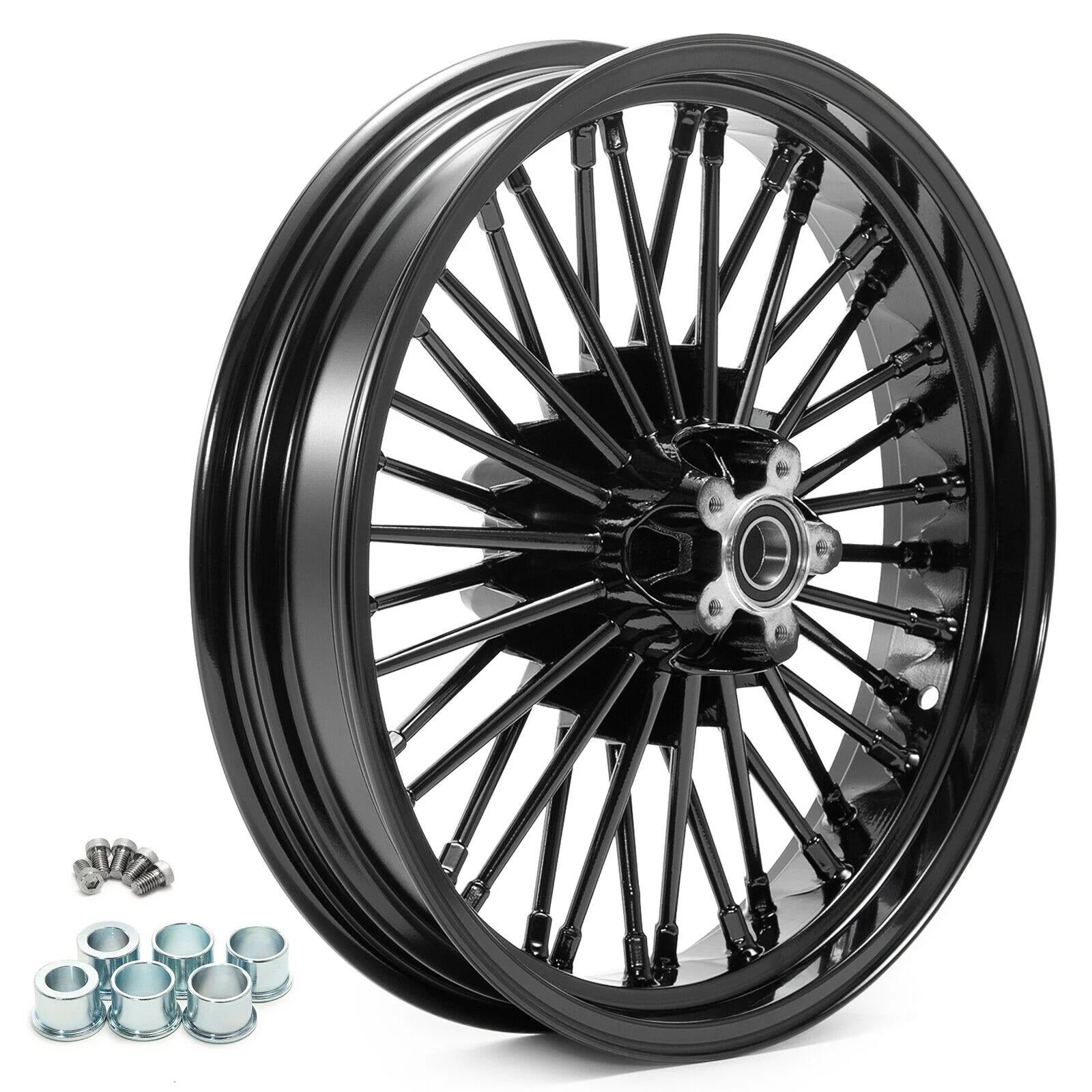 21x3.5 18x5.5 Fat Spoke Wheels Rim for Harley Dyna Wide Glide FXDWG 2006-2017 k7