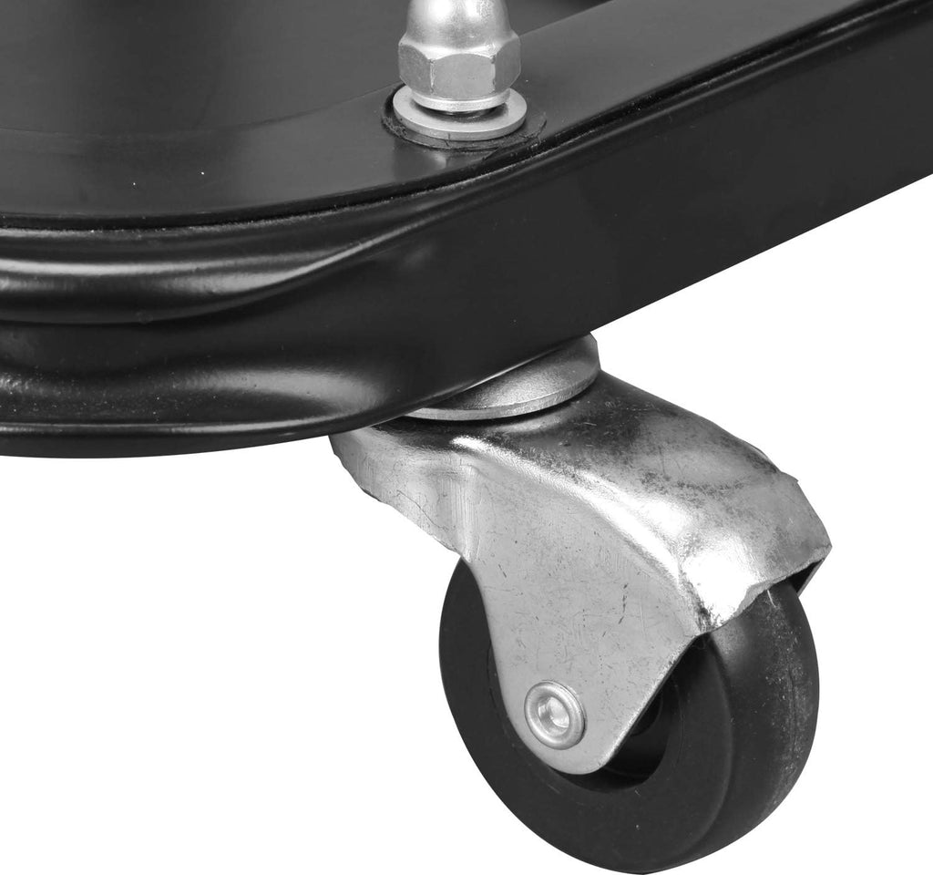 Garage Rolling Creeper Seat with Tool Tray Black k7