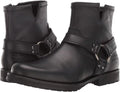 HARLEY-DAVIDSON Men's Mosby 7" Harness Side Zipper Black Boots 93532 - Curated Treasures Market
