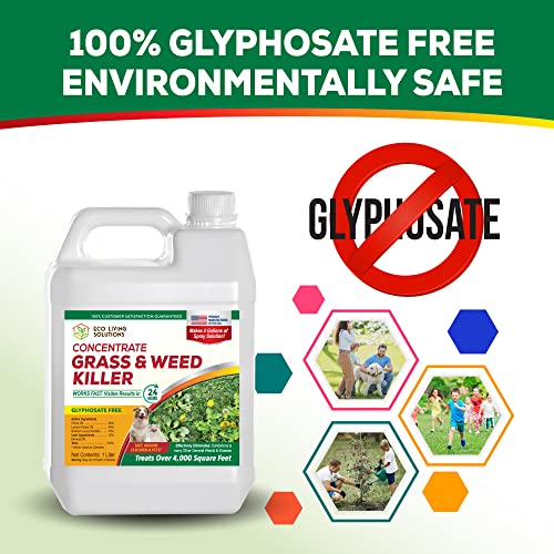 Weed Killer Concentrate Spray, Pet Safe & Organic Herbicide Q7
