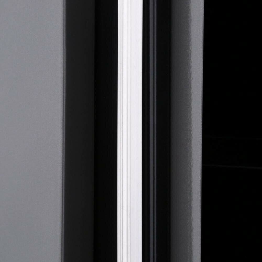 Steel Garage Wall Cabinet Black Grey k7