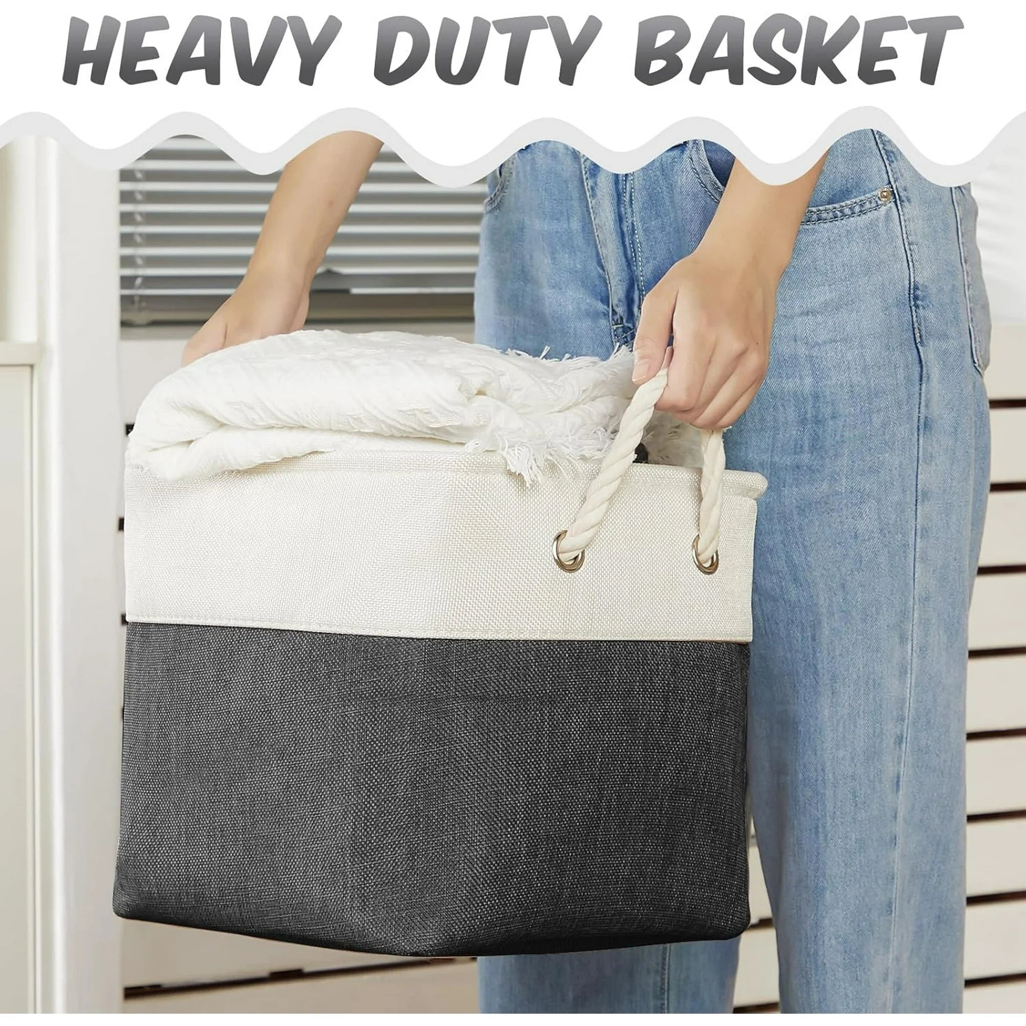 11x11 Inch Fabric Cube Storage Bins Foldable with Handles 7k