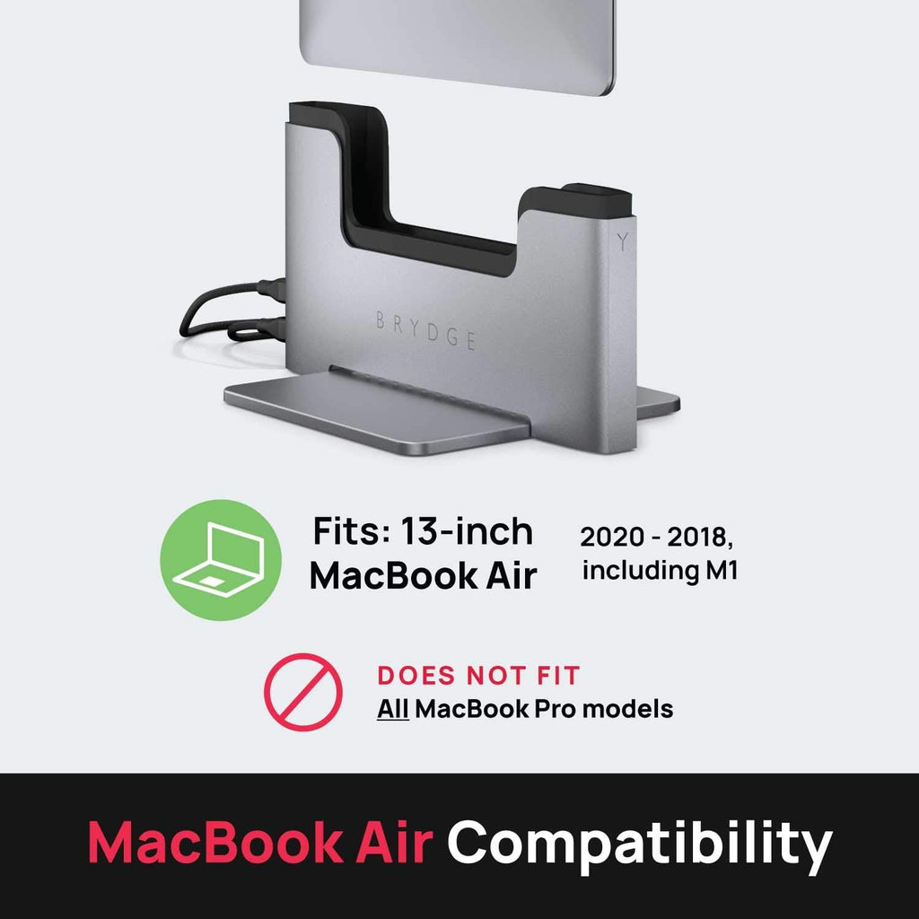 Vertical Docking Station for 13-inch MacBook Air Space Gray k7