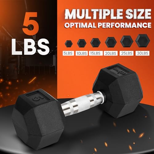 Chrome Hex Dumbbells 5-50 LBS Single a7