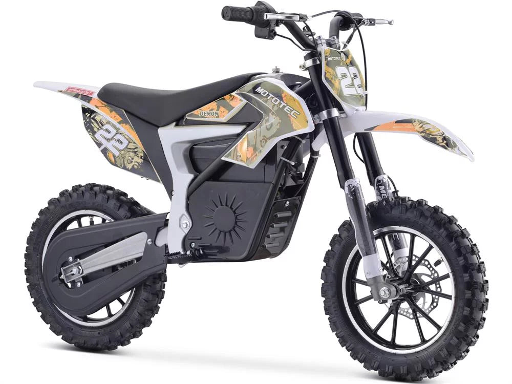 MotoTec 36v 500w Demon Lithium Orange Electric Dirt Bike - Curated Treasures Market