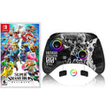 Super Smash Bros. Ultimate Game Disc and Upgraded Switch Pro Controller for Nintendo Switch/OLED/Lite, Wireless Switch Remote for PC/IOS/Android/Steam Pink - Radiant Selections