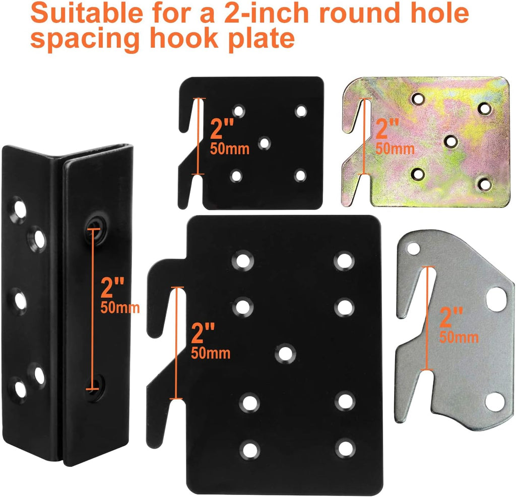 Heavy Duty Bed Rail Hooks with Screws k7