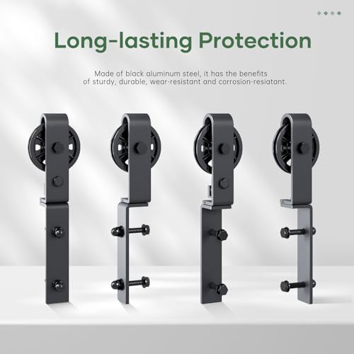 Bifold Sliding Barn Door Hardware Track Kit 4f