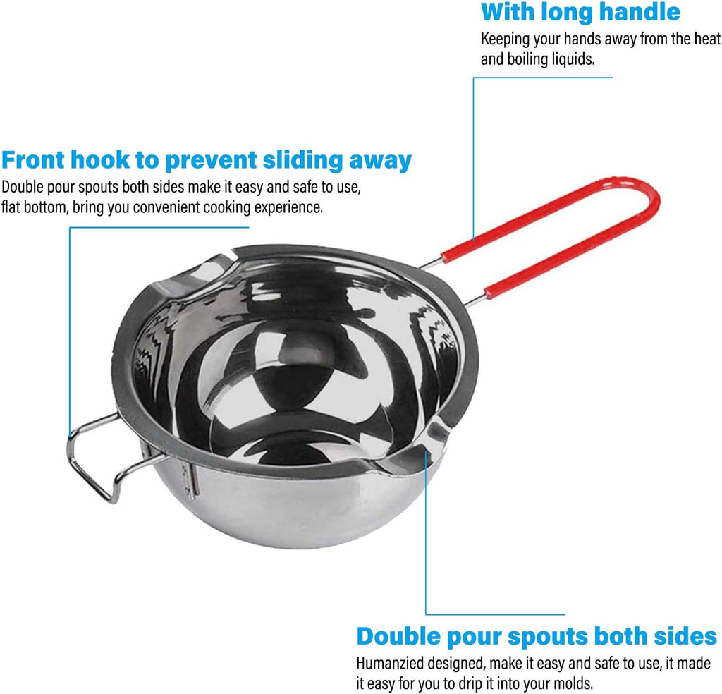 Stainless Steel Double Boiler Pot for Melting Chocolate, 450ml a7
