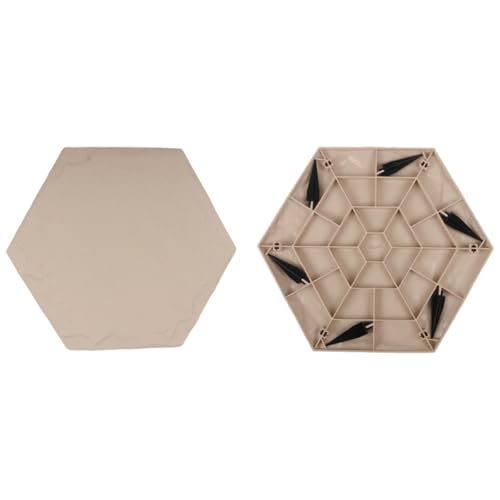 15.5” Decorative Stepping Stones That Stake Into The Ground - Decorative Walkway for Outdoor Pathway, Lawn, Yard, Home, or Garden Pathway Pavers - Resin Material (BG3)