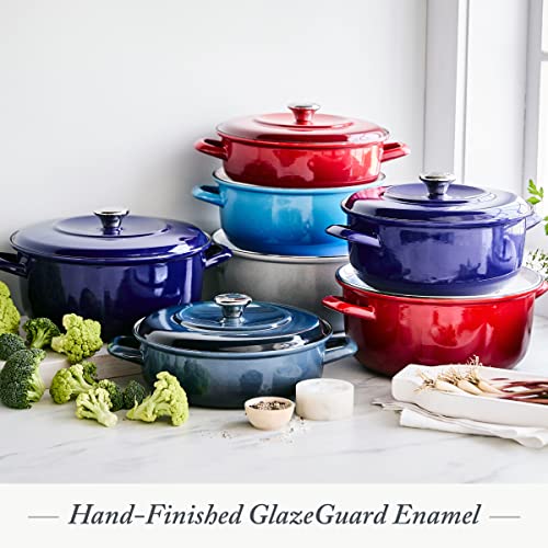 Enameled Iron Dutch Oven Pot with Lid 5.3QT f7
